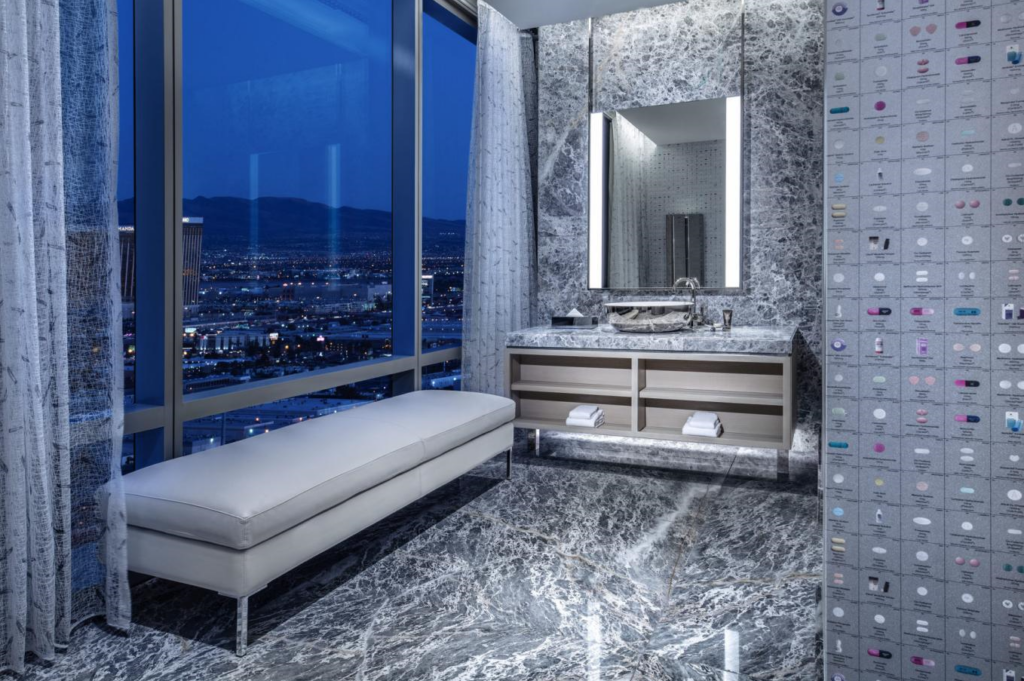 라스베가스 호텔 팜스 리조트의 화장실 모습